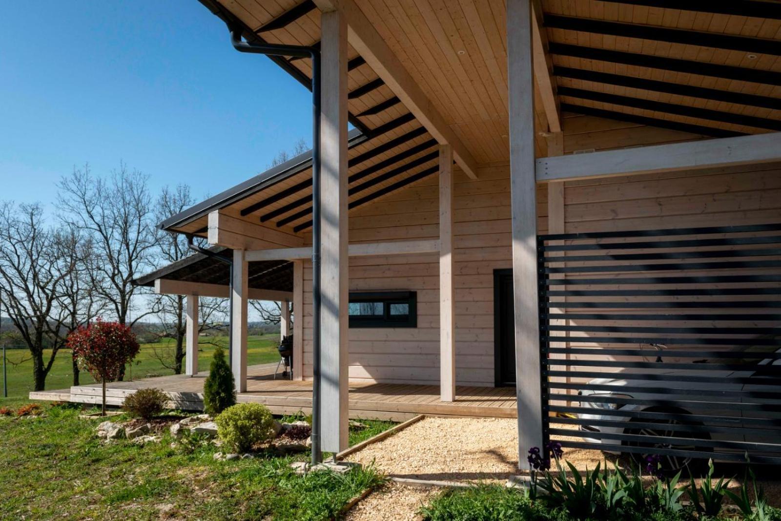 Maison Ecologique De Qualite Superieure Monflanquin Exterior foto